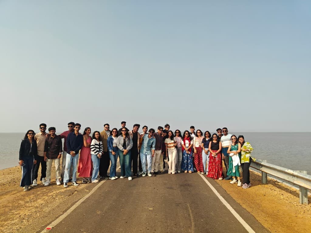 Group on coastal highway trip